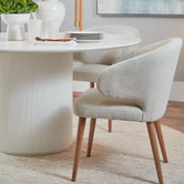 Rexington Home Travis Natural Linen-Blend Dining Chair