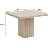 Rexington Home Naya Travertine Coffee Table