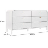 Rexington Home Kai 6 Drawer Chest