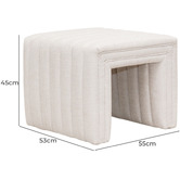 Rexington Home Natural Easton Accent Stool
