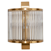 Rexington Home Grenelle Fluted Glass Flush Mount Wall Light