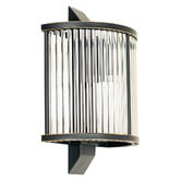 Rexington Home Grenelle Fluted Glass Flush Mount Wall Light