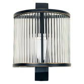 Rexington Home Grenelle Fluted Glass Flush Mount Wall Light