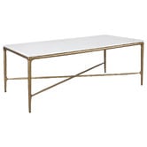 Rexington Home Lee Rectangular Marble Coffee Table