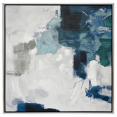Rexington Home Blue Ms. Verne Framed Canvas Wall Art