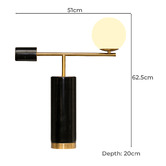 Rexington Home Gregor Brass &amp; Marble Table Lamp
