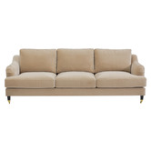 Rexington Home Kena 3 Seater Velvet Sofa