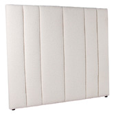 Rexington Home White Amalia Boucle Double Bedhead