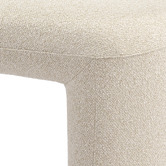 Rexington Home Mikhail Boucle Ottoman Bench