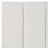 Rexington Home White Amalia Boucle Double Bedhead