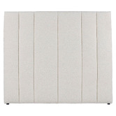 Rexington Home White Amalia Boucle Double Bedhead