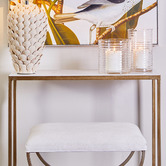 Rexington Home Jada Iron &amp; Stone Console Table