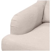 Rexington Home Sasha 3 Seater Linen-Blend Sofa with Castors