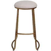 Rexington Home 75cm Kian Linen-Blend Bar Stool