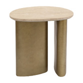 Rexington Home Fenn Travertine Side Table