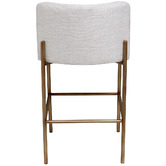 Rexington Home 64cm Lux Linen-Blend Bar Stool