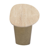 Rexington Home Fenn Travertine Side Table