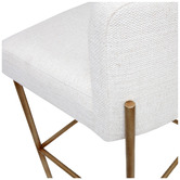 Rexington Home 64cm Lux Linen-Blend Bar Stool