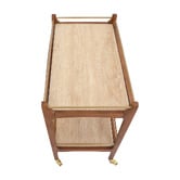 Rexington Home Frieda 2 Tier Travertine Bar Cart