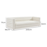 Rexington Home Levi 4 Seater Boucle Sofa