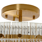 Rexington Home Jared Glass Semi Flush Mount Ceiling Light