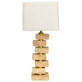Rexington Home 78cm Debbie Marble &amp; Boucle Table Lamp