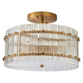 Rexington Home Jared Glass Semi Flush Mount Ceiling Light