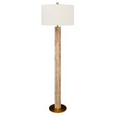 Rexington Home 165cm Lansey Marble &amp; Boucle Floor Lamp
