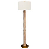 Rexington Home 165cm Lansey Marble &amp; Boucle Floor Lamp