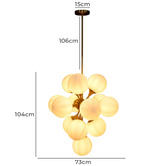 Rexington Home Kathy 13 Light Glass Pendant