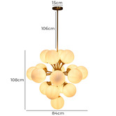 Rexington Home Kathy 17 Light Glass Pendant