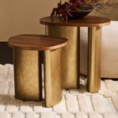 Rexington Home Shelton Brass Side Table