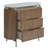 Rexington Home Betty Carrara Marble 3 Drawer Chest