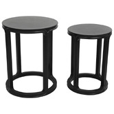 Rexington Home 2 Piece Amir Birch Wood Nesting Side Table Set