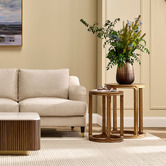 Rexington Home 2 Piece Amir Birch Wood Nesting Side Table Set