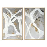 Rexington Home Rivers of Ideas I Framed Canvas Wall Art