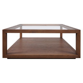 Rexington Home Galvan Square Oak Wood Coffee Table