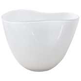 Rexington Home White Alysha Glass Vase