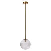 Rexington Home Stellare Iron &amp; Fluted Glass Pendant Light