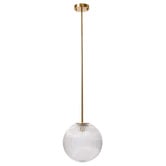 Rexington Home Stellare Iron &amp; Fluted Glass Pendant Light