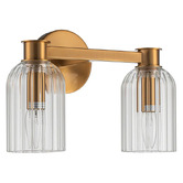 Rexington Home Cosmera Fluted Glass 2-Light Wall Light