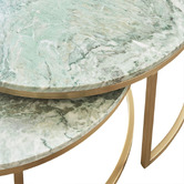 Rexington Home 2 Piece Zoe Marble Nesting Coffee Table Set