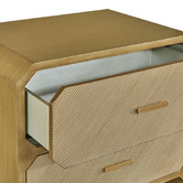 Rexington Home Nelson 2 Drawer &amp; Shelf Bedside Table