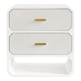 Rexington Home Nelson 2 Drawer &amp; Shelf Bedside Table