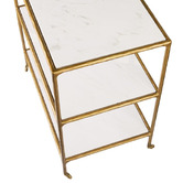 Rexington Home Preston 3 Tier Marble Bar Cart