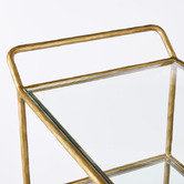 Rexington Home Preston 3 Tier Glass Bar Cart
