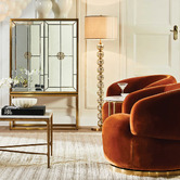 Rexington Home Evie Glass Bauble Floor Lamp