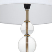 Rexington Home Gabrielle Marble Crystal Linen Table Lamp