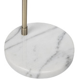 Rexington Home Barraza Marble &amp; Brass Floor Lamp