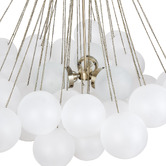 Rexington Home Savino Large Cloud Frosted Glass 3 Light Pendant